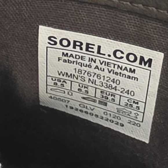 SOREL Cate Cut-Out Booties In Ash Tan Size 8.5 - Picture 7 of 12